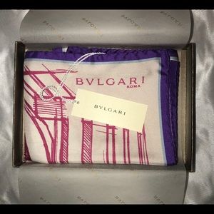 NWT Bvlgari Sketched Watches Scarf